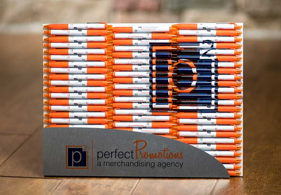 custom printed pens display perfect promo